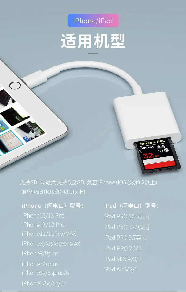 Apple Lightning to SD Card Adapter for iPhone/iPad — feature 25