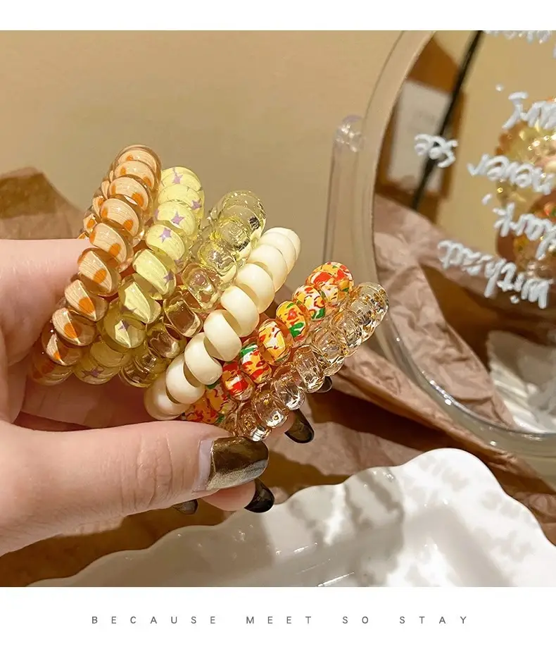 Women's Colorful Beaded Hair Bands Summer 2023 — feature 4