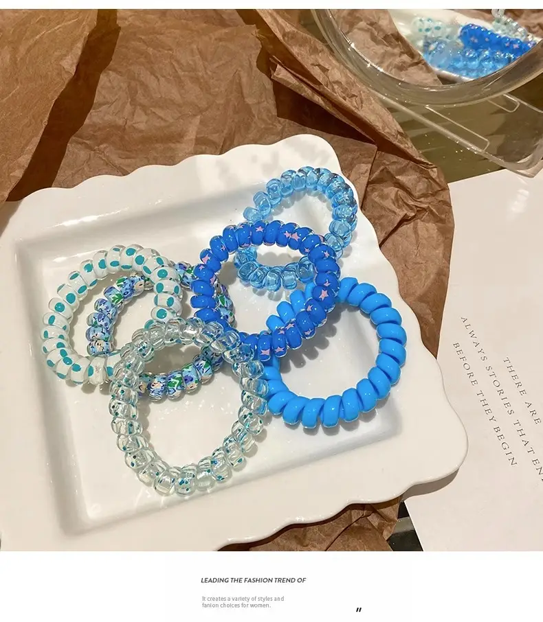 Women's Colorful Beaded Hair Bands Summer 2023 — feature 8