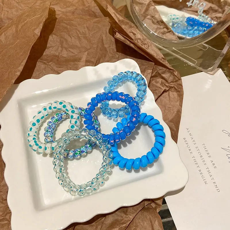 Women's Colorful Beaded Hair Bands Summer 2023 - Image 3
