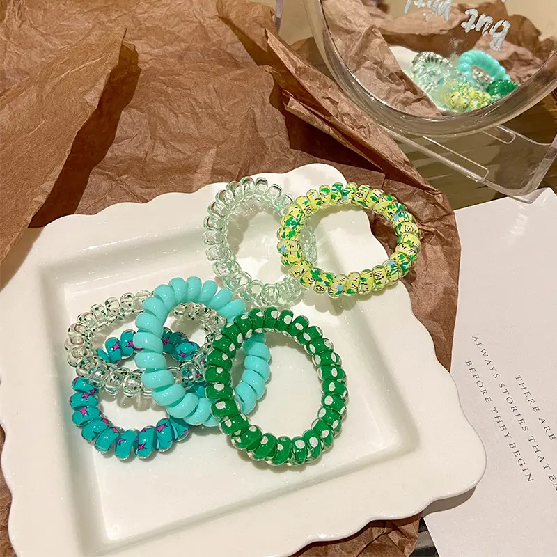 Women's Colorful Beaded Hair Bands Summer 2023 - Image 4