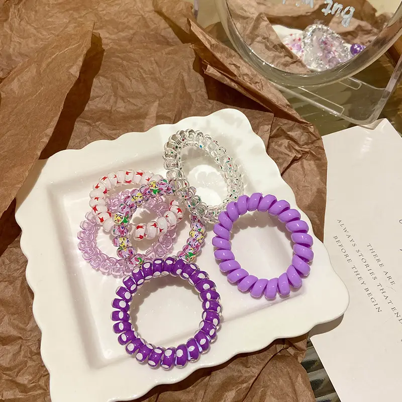 Women's Colorful Beaded Hair Bands Summer 2023 - Image 5