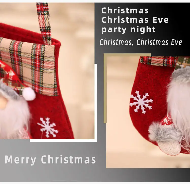 New Plaid Cartoon Christmas Candy Bag Gift Bag — feature 6