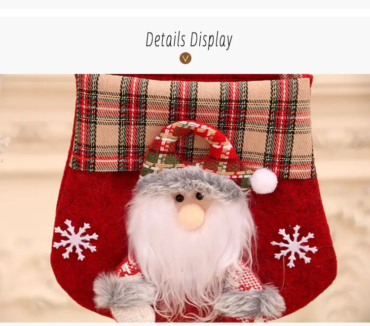 New Plaid Cartoon Christmas Candy Bag Gift Bag — feature 9