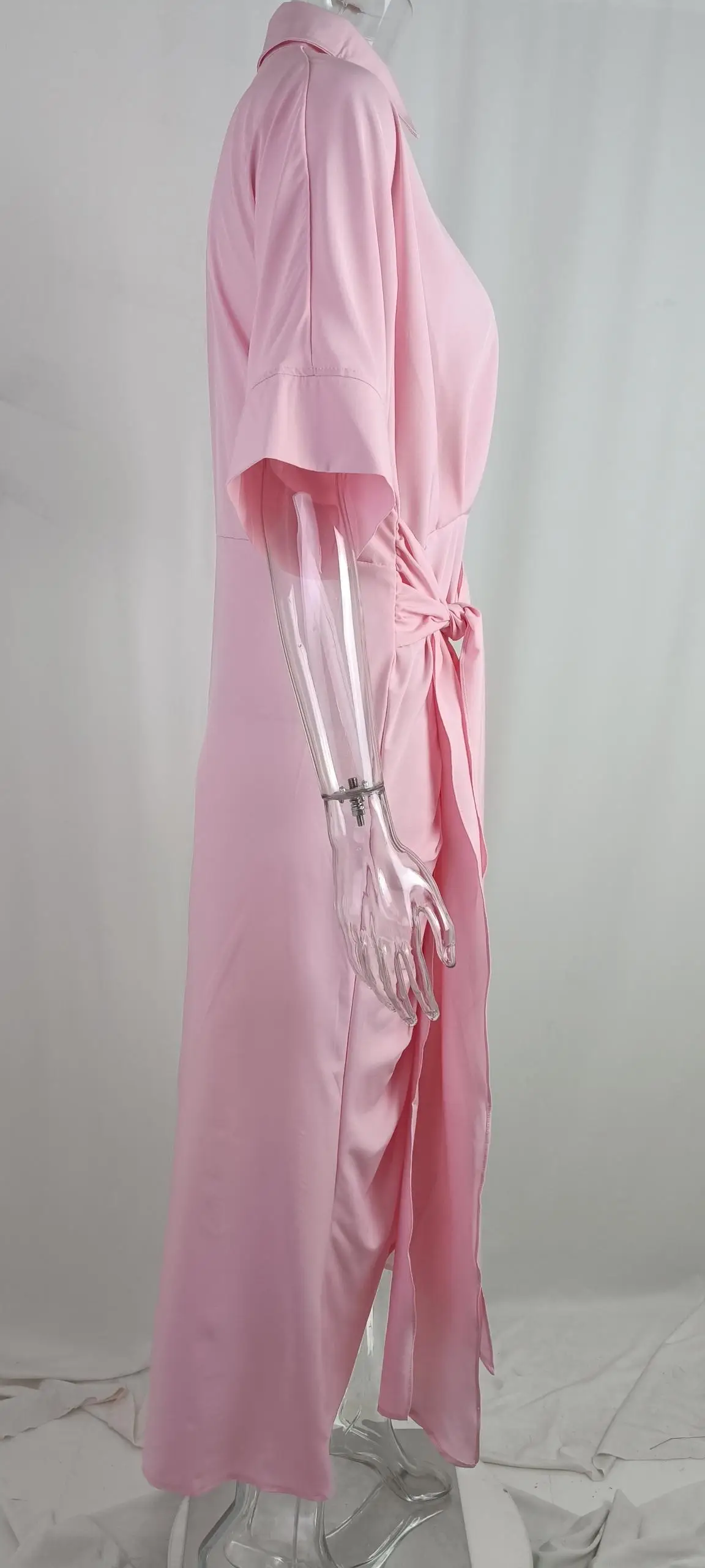 Green V-Neck Wrap Dress for Women — feature 31
