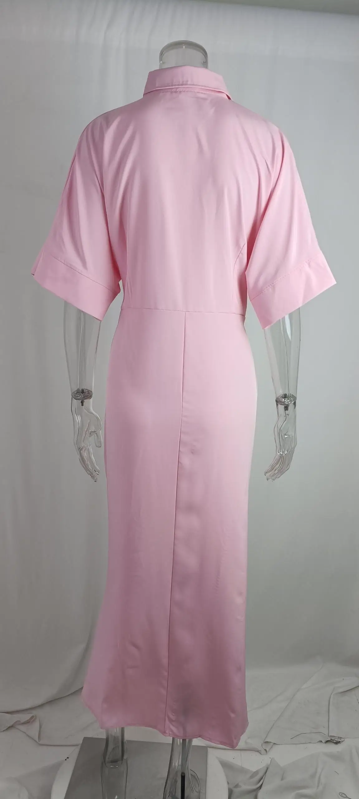 Green V-Neck Wrap Dress for Women — feature 33