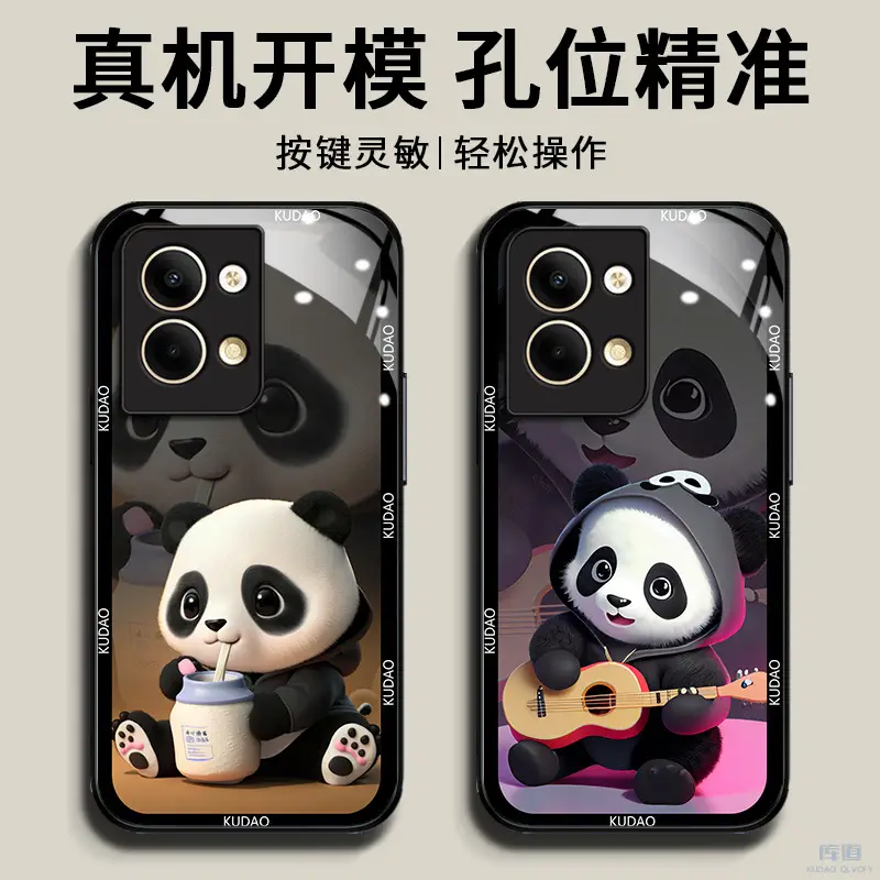 Panda-themed Anti-Scratch Phone Case for OPPO - Image 11
