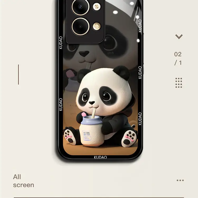 Panda-themed Anti-Scratch Phone Case for OPPO — feature 4