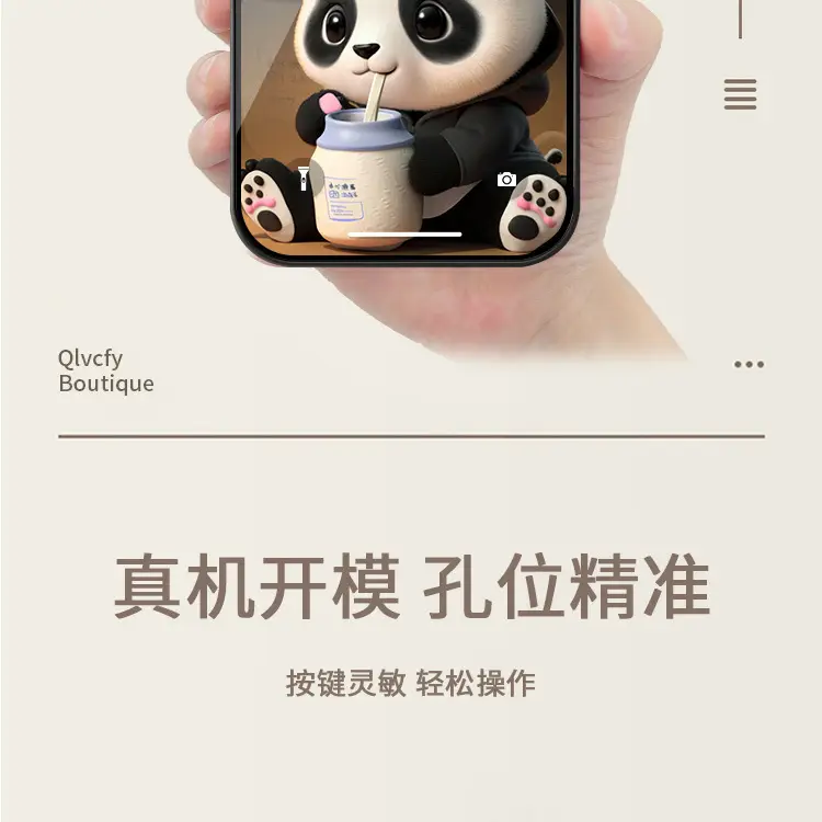 Panda-themed Anti-Scratch Phone Case for OPPO — feature 6