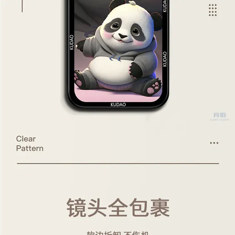 Panda-themed Anti-Scratch Phone Case for OPPO — feature 9