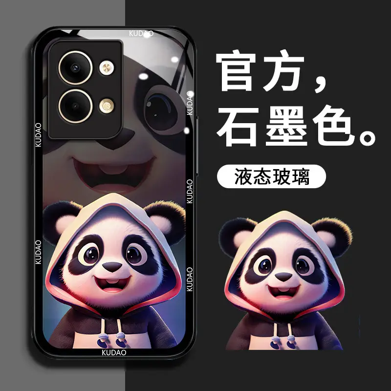 Panda-themed Anti-Scratch Phone Case for OPPO - Image 2