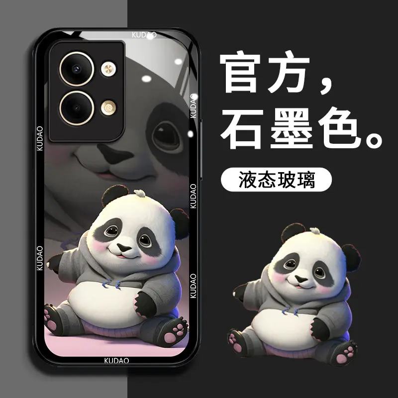 Panda-themed Anti-Scratch Phone Case for OPPO - Image 3