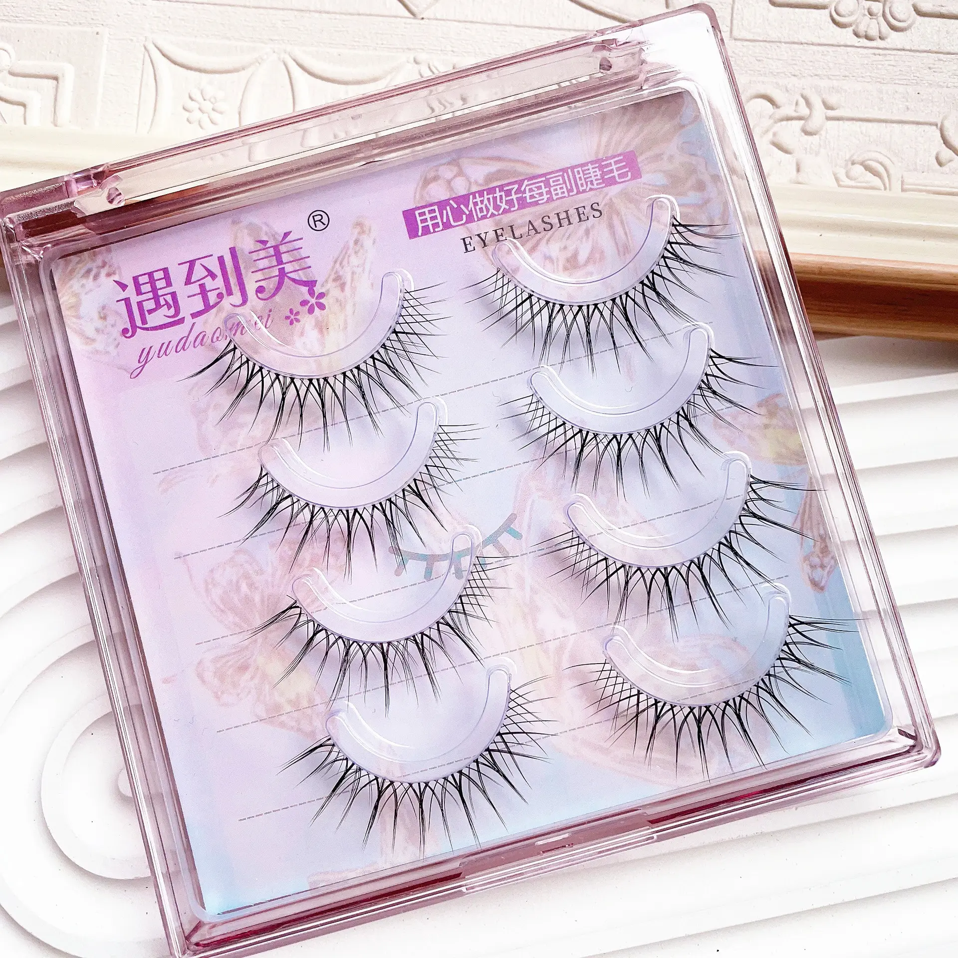 False Eyelashes Flying U-Shaped Transparent Stem False Lashes — feature 4