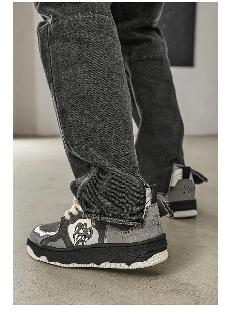 Women's Flaming Mountain Casual Sneakers Black Grey — feature 2