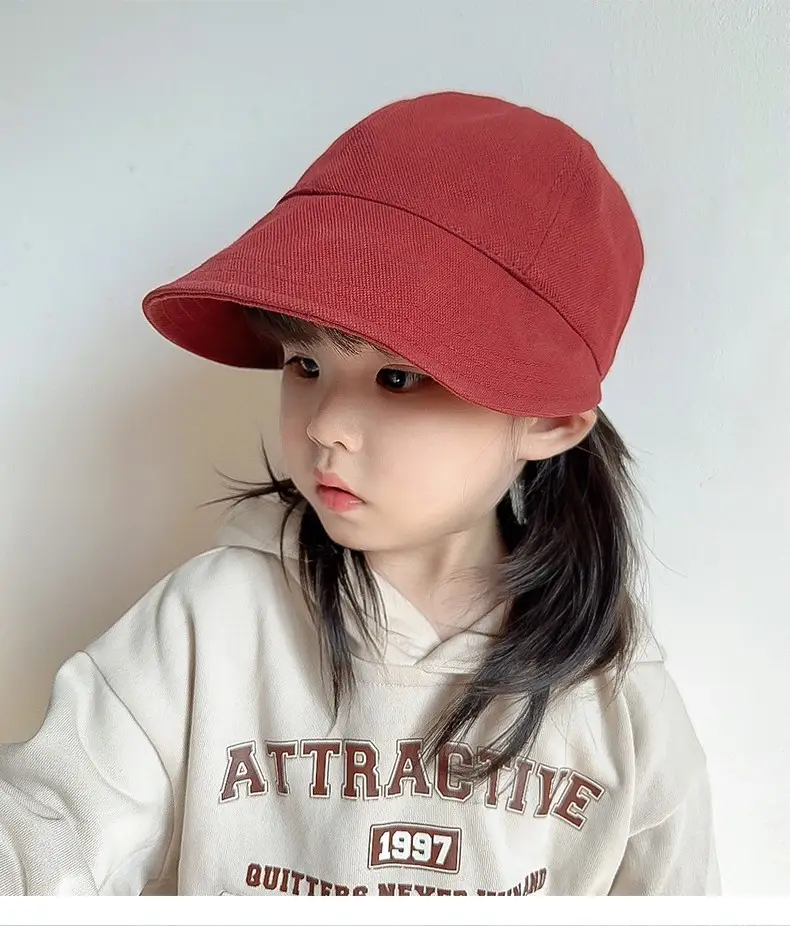 Red Soft Fisherman Hat for Girls Baby Cap — feature 8
