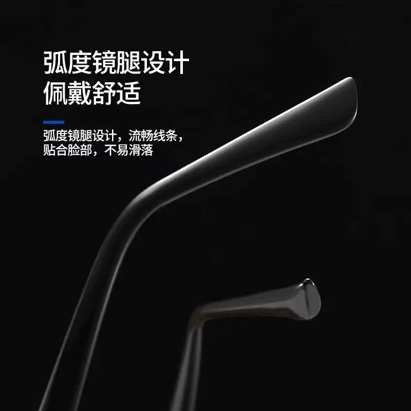 Men Polarized Sunglasses Black Silver Frame Anti-UV — feature 1