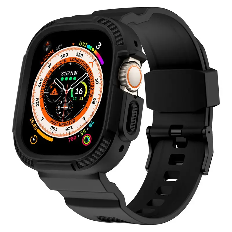 Apple Watch 678 Ultra Carbon Fiber Strap Drop Proof - Image 8