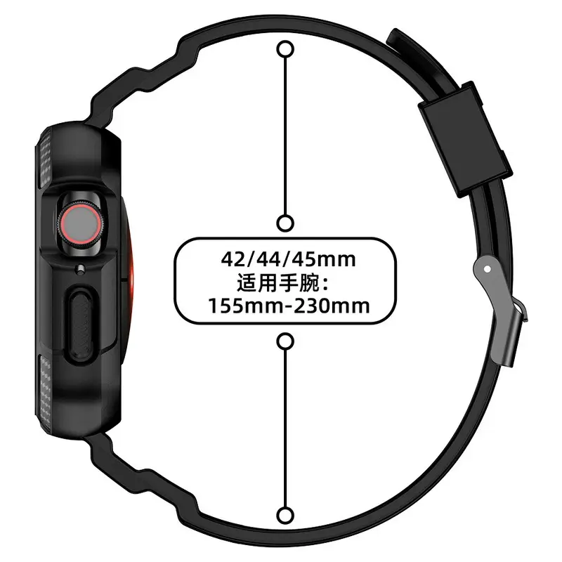 Apple Watch 678 Ultra Carbon Fiber Strap Drop Proof — feature 19