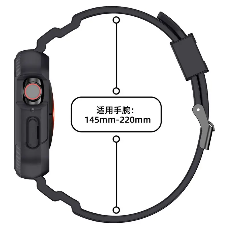 Apple Watch 678 Ultra Carbon Fiber Strap Drop Proof — feature 26