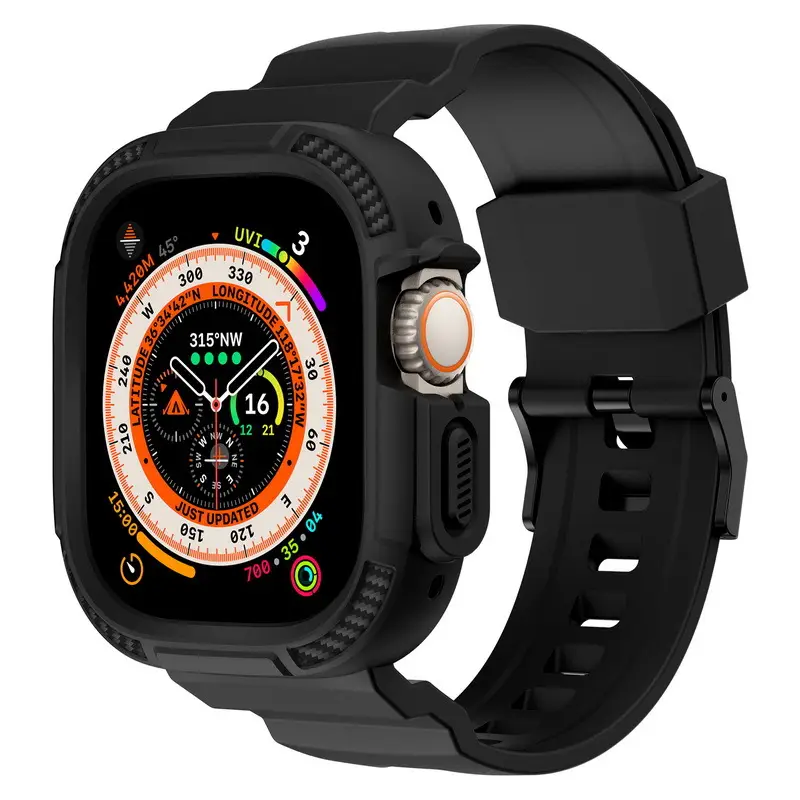 Apple Watch 678 Ultra Carbon Fiber Strap Drop Proof — feature 42