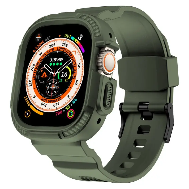 Apple Watch 678 Ultra Carbon Fiber Strap Drop Proof — feature 43