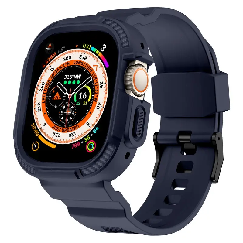 Apple Watch 678 Ultra Carbon Fiber Strap Drop Proof — feature 45