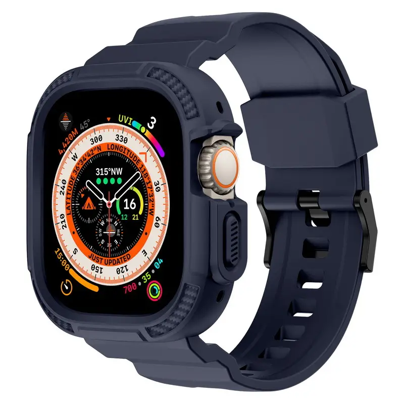 Apple Watch 678 Ultra Carbon Fiber Strap Drop Proof — feature 46