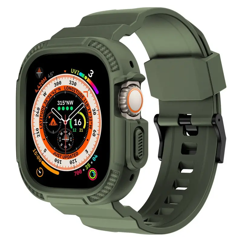 Apple Watch 678 Ultra Carbon Fiber Strap Drop Proof - Image 4