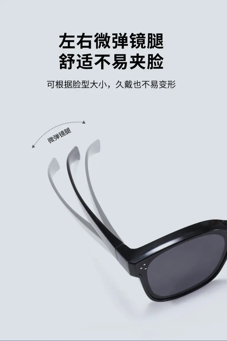 Unisex Polarized Sunglasses UV Protection Black β feature 10
