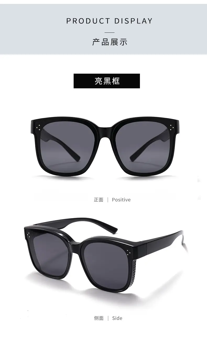 Unisex Polarized Sunglasses UV Protection Black β feature 12
