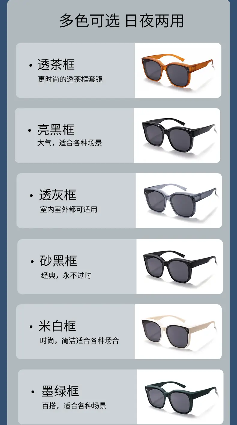 Unisex Polarized Sunglasses UV Protection Black β feature 7