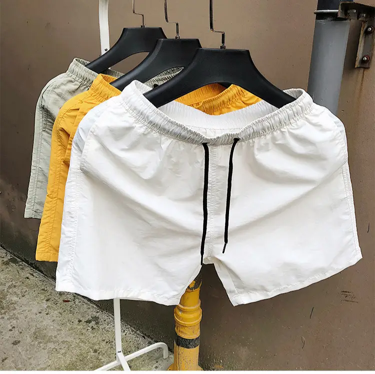 Men Drawstring Shorts Black Casual Summer Wear