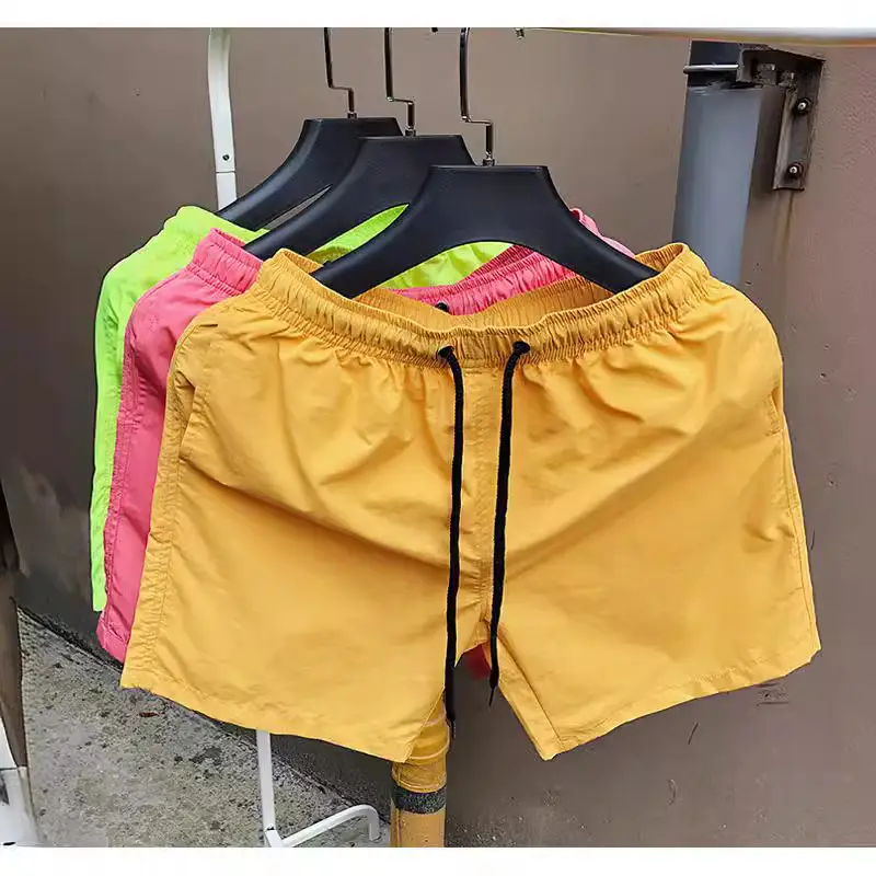 Men Drawstring Shorts Black Casual Summer Wear