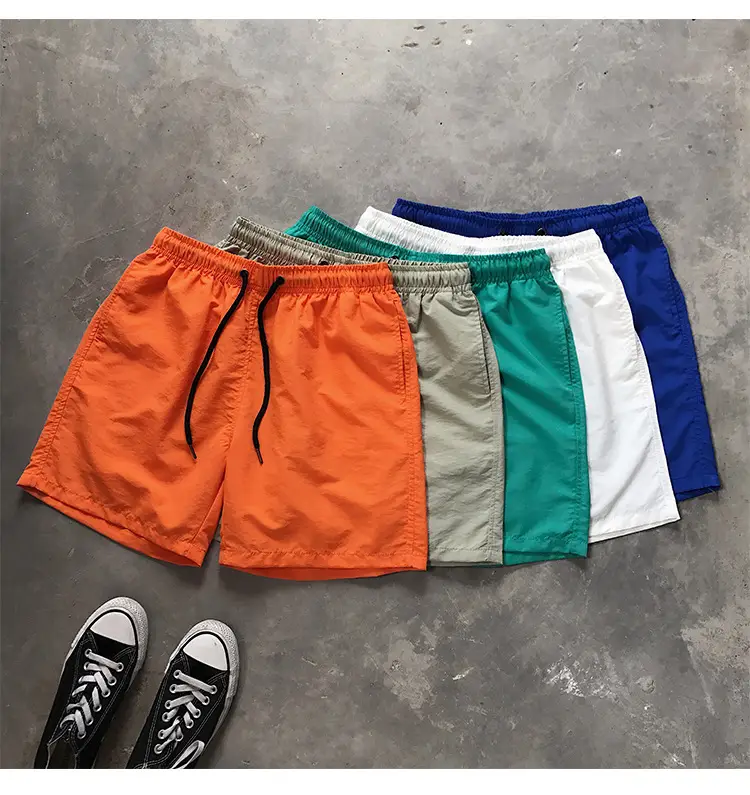 Men Drawstring Shorts Black Casual Summer Wear — feature 12