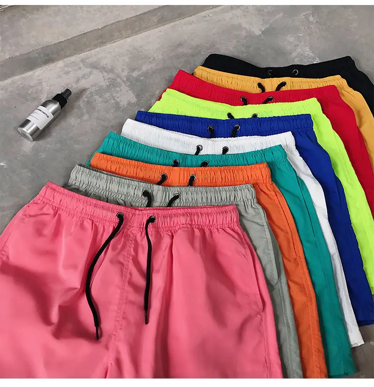 Men Drawstring Shorts Black Casual Summer Wear — feature 13