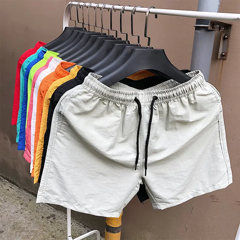 Men Drawstring Shorts Black Casual Summer Wear — feature 19