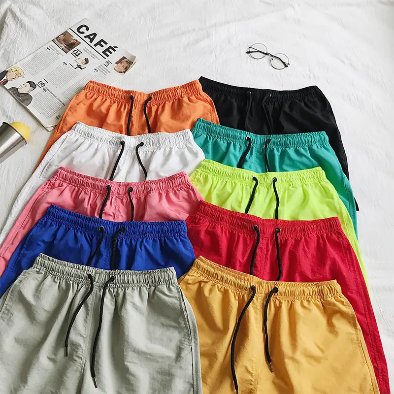 Men Drawstring Shorts Black Casual Summer Wear — feature 20