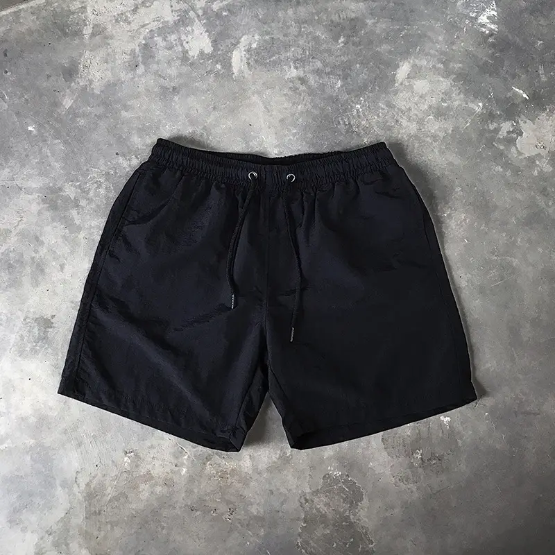 Men Drawstring Shorts Black Casual Summer Wear — feature 25