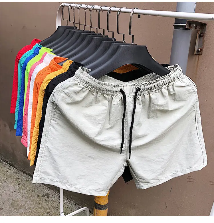 Men Drawstring Shorts Black Casual Summer Wear — feature 3