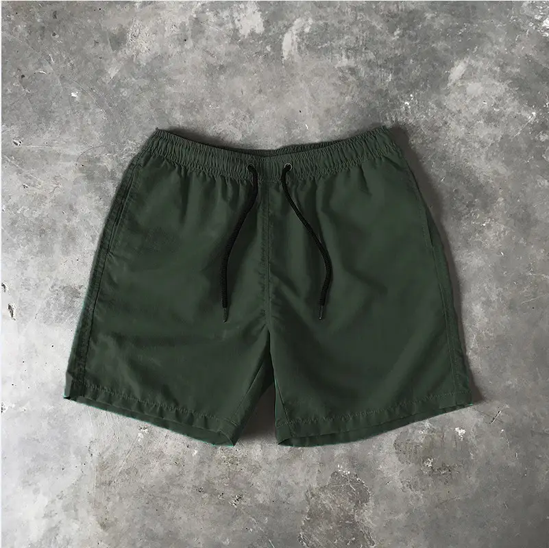 Men Drawstring Shorts Black Casual Summer Wear — feature 37