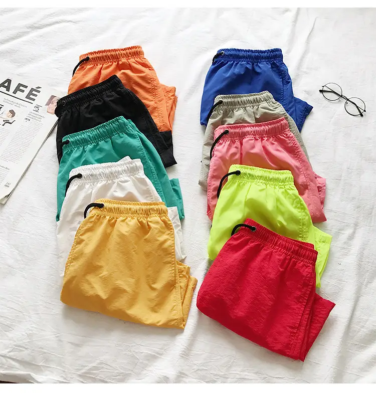 Men Drawstring Shorts Black Casual Summer Wear — feature 4