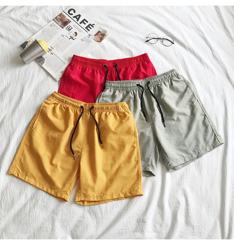 Men Drawstring Shorts Black Casual Summer Wear — feature 6