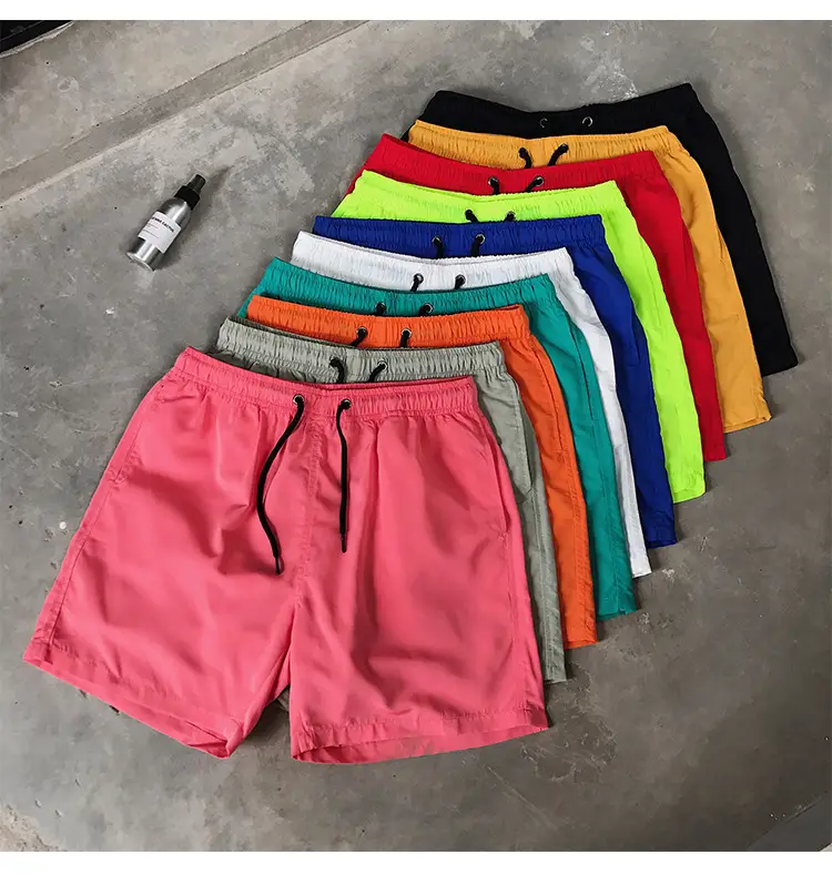 Men Drawstring Shorts Black Casual Summer Wear — feature 7