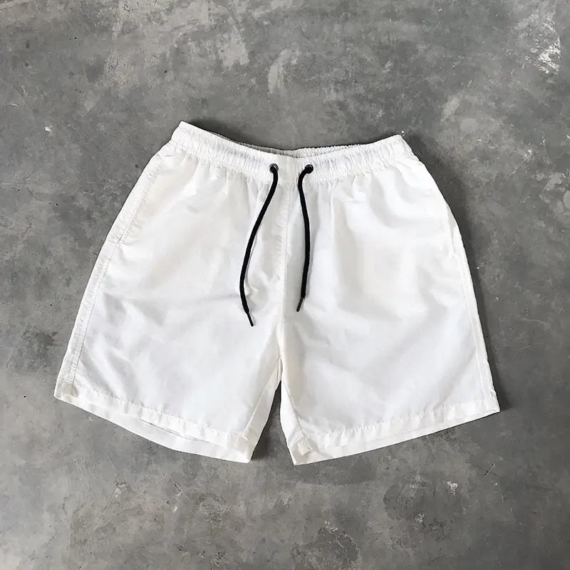 Men Drawstring Shorts Black Casual Summer Wear