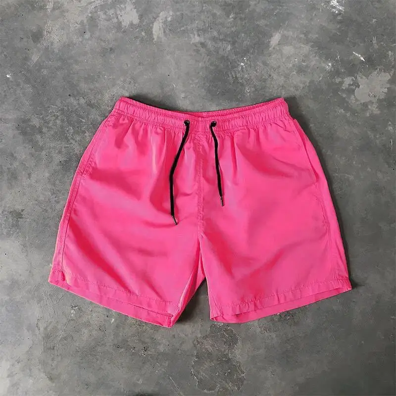 Men Drawstring Shorts Black Casual Summer Wear