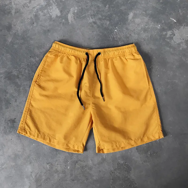 Men Drawstring Shorts Black Casual Summer Wear