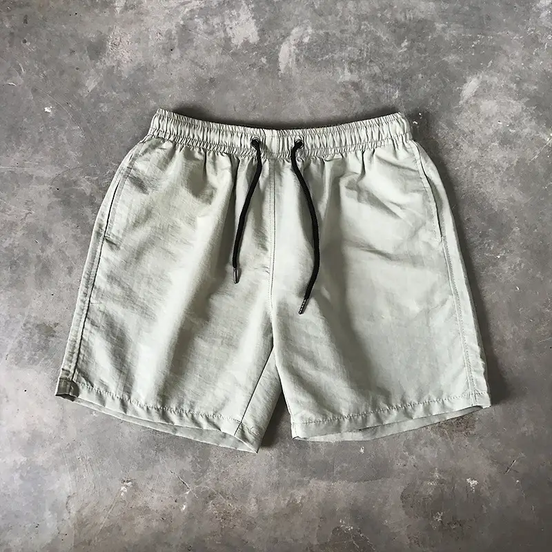 Men Drawstring Shorts Black Casual Summer Wear