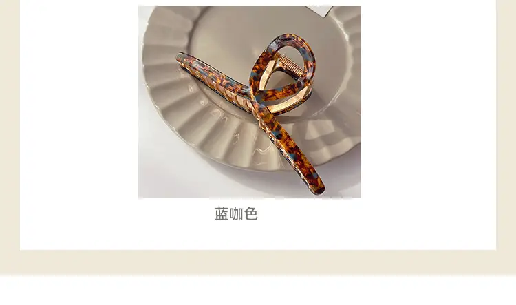 Retro French Acetate Shark Clip for Women — feature 2