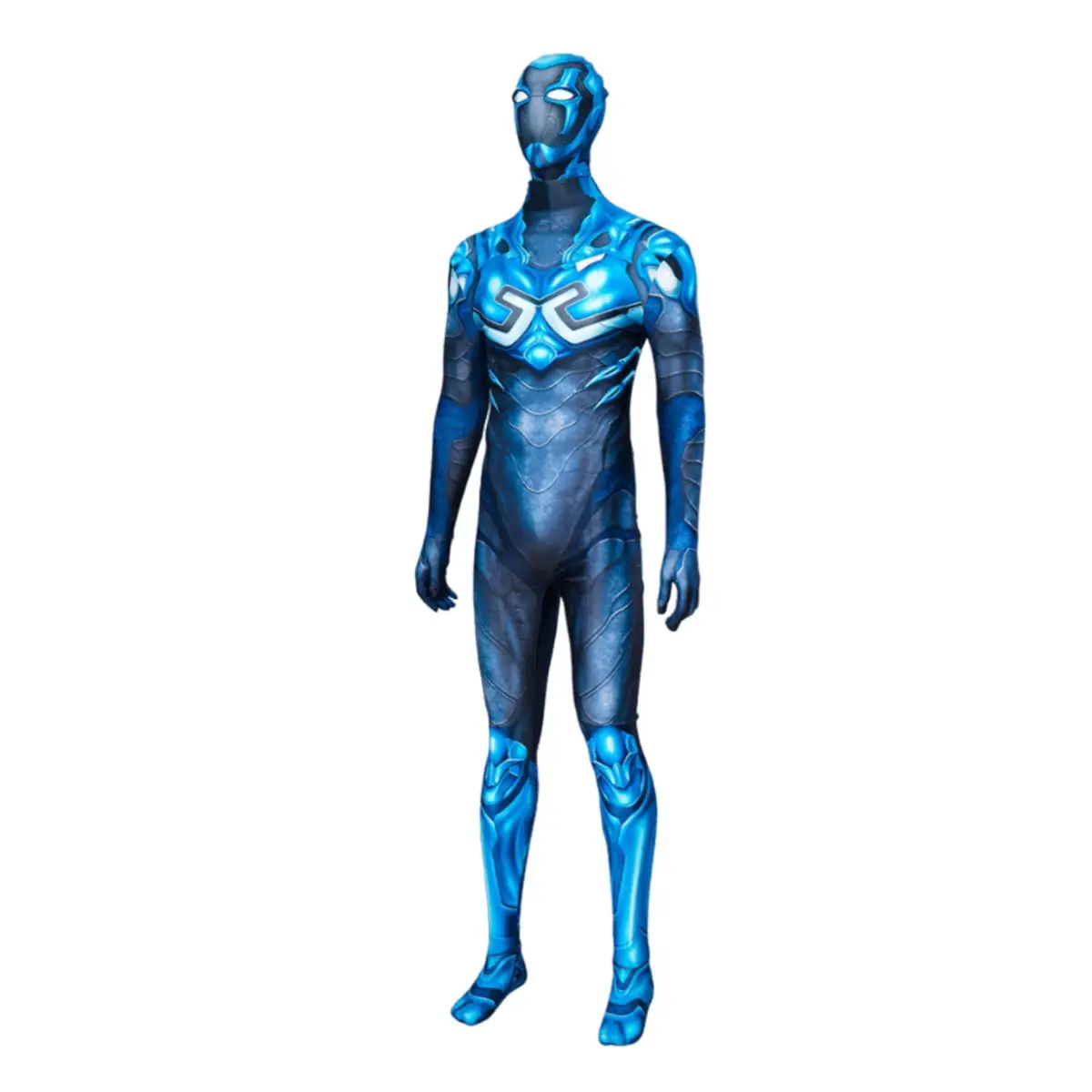 Marvel DC New Blue Beetle Tight Blue Suit Cosplay - Image 4