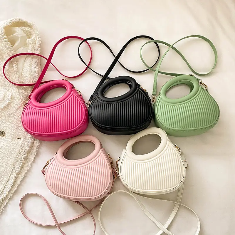 2023 Green Pleated Crossbody Bag for Women - Image 6